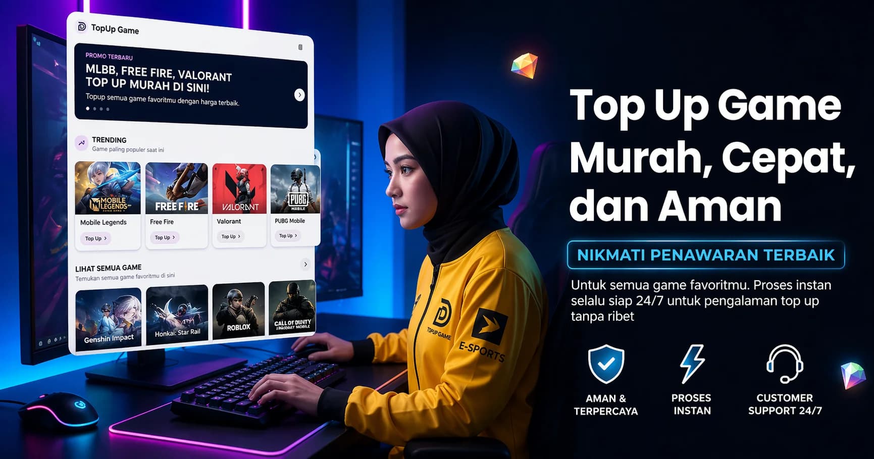 Top Up Game Murah, Cepat, dan Aman di Topupdeh.id