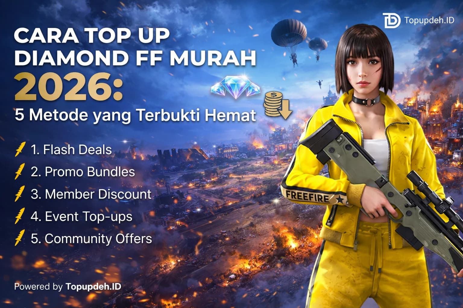 Cara Top Up Diamond FF Murah 2026: 5 Metode yang Terbukti Hemat