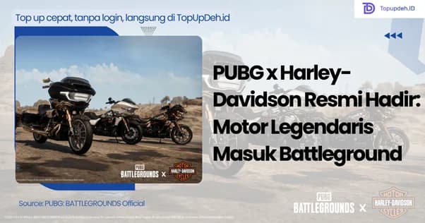 PUBG x Harley-Davidson Resmi Hadir: Motor Legendaris Masuk Battleground