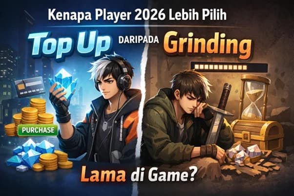 Top Up vs Grinding Game di 2026: Kenapa Player Lebih Pilih Cara yang Cepat?