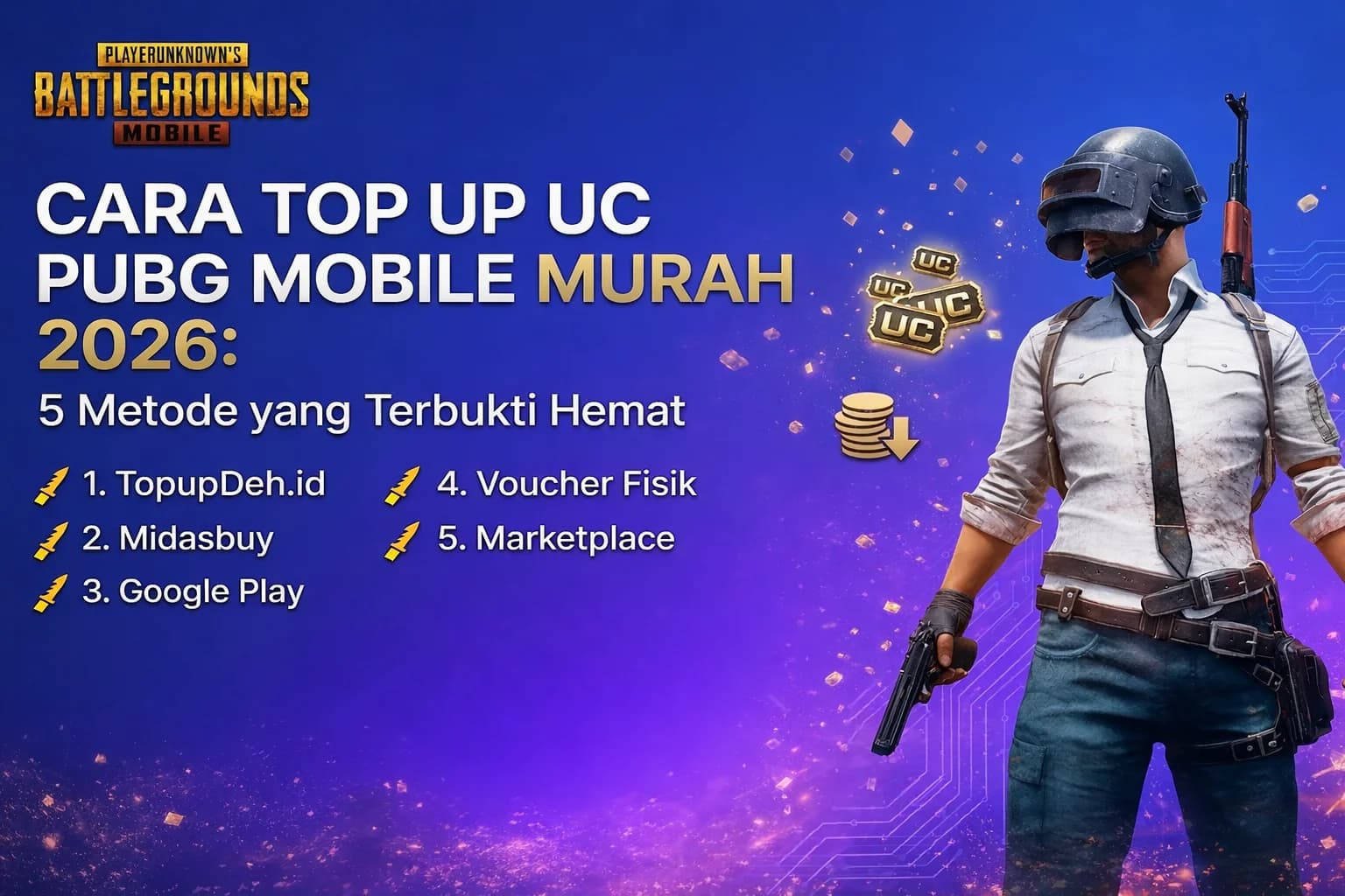 Cara Top Up UC PUBG Mobile Murah 2026: Perbandingan Harga dan Platform Terbaik