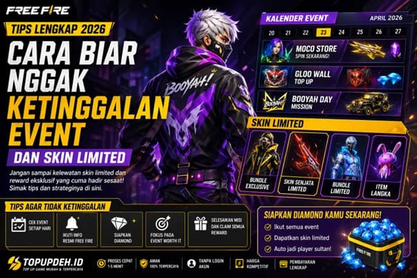 Cara Agar Tidak Ketinggalan Event Free Fire 2026 dan Skin Limited
